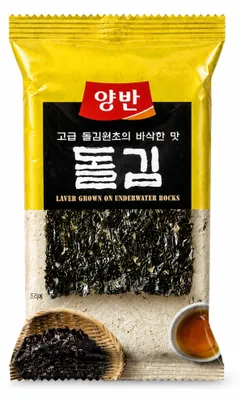 Image de Algues nori grillées et salées, marque Dongwon, poids net : 3,5 g