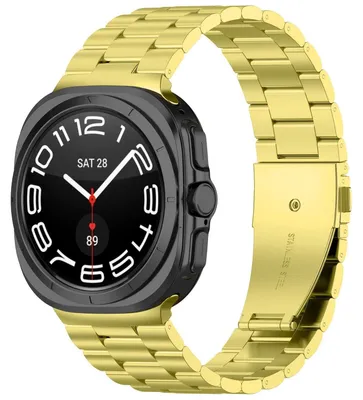 Immagine prodotto di Bracciale in acciaio inossidabile per Samsung Galaxy Watch 9 / 8 / 8 Classic, con tre perline e strumento di montaggio