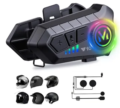 Produktbild von Motorradhelm Headset Bluetooth mit Mikrofon Intercom Gegensprechanlage Standard 1 Person