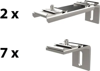 Obrázok produktu pre Nízka nástenná konzola Alca strieborná AS-SET02