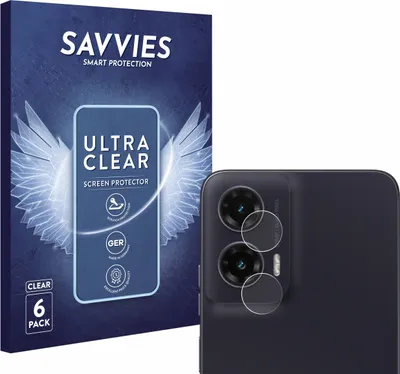 Produktbild von 6x Für Motorola Moto G35 (NUR Kameraschutz) Schutzfolie Savvies Displayschutz Display Schutz Folie Klar Transparent