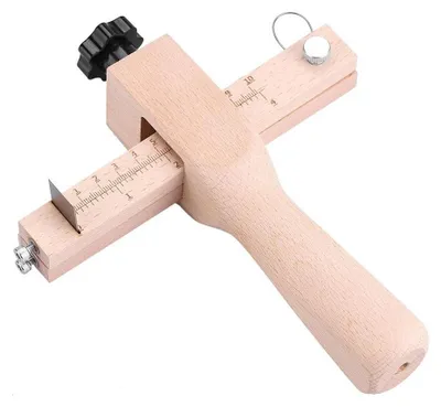 Obrázok produktu pre Nástroje na rezanie dreva – Nastaviteľný rezač remeňov – Nož na kožu – 5 nožov – Šírka rezu 0-10 cm – Ostrá čepeľ