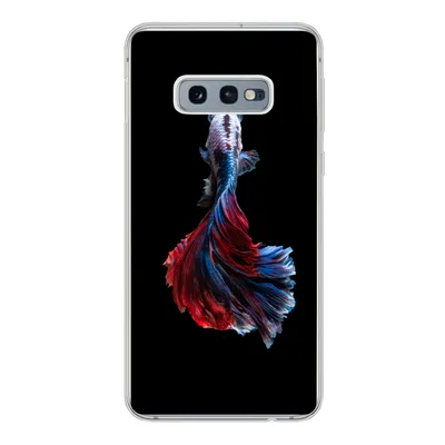 Produktbild von MuchoWow® Handyhülle Schutzhülle Hülle für Samsung Galaxy S10e Fisch - Schwanz - Schwarz Silikon Softcase Handy Hülle - Handy