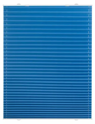 Produktbild von Lichtblick Plissee blickdicht ohne Bohren Haftfix Saugnapf Blau 55 cm x 130 cm (B x L)