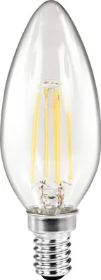 Produktbild von LED Filament Kerzenlampe McShine Filed E14 2W 260 lm warmweiß klar