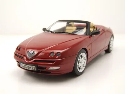 Produktbild von Norev 187854 Alfa Romeo Spider 1999 rot metallic 1:18