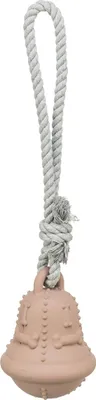 Immagine prodotto di Campanellino per cani Trixie su corda beige