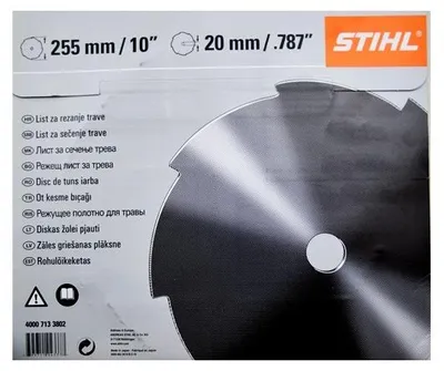 Produktbild von Stihl 40007133802, Bürstenschneider-Klinge, Schwarz, Metall, 1 Stück(e)