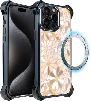Obrázok produktu pre puzdro na iPhone 15 Pro Max IBIZU DropGuard Ultra s MagSafe, Boho, Vintage Flowers