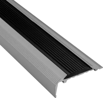 Produktbild von Alu Treppenkantenprofil Stufenprofil Leiste silber matt T35mm H15mm L2,7m