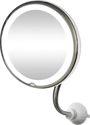 Produktbild von UNIQ Flexibler Badezimmerspiegel mit Saugnapf - 10fache Vergrößerung und 360° Drehung