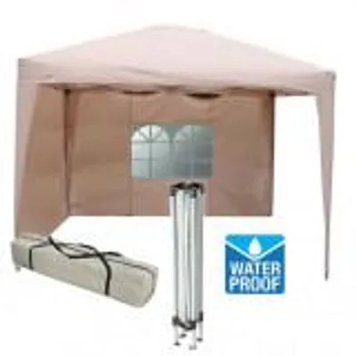 Obrázok produktu pre Altán nožnicový  Water ProofPolyuretán- 3x3m bežový  Linder Exclusiv