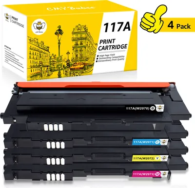 Produktbild von 4x Tonerkartusche Kompatibles Set Toner für HP 117A W2070A - W2073A für HP Color Laser 150 150a 150nw MFP 178 178nw 178nwg 179 179fnw 179fwg von