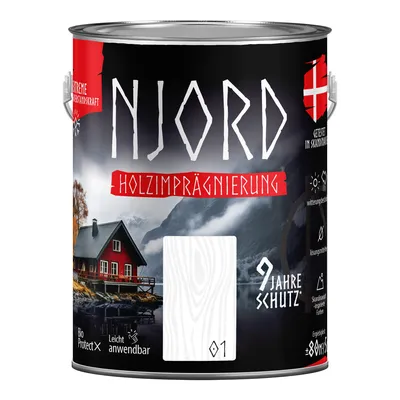 Produktbild von Holzimprägnierung NJORD 5L Holzschutz (01) Nordschnee Schutzlack Wetterfest