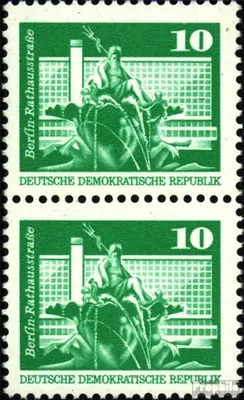 Produktbild von Briefmarken DDR 1974 Mi 1868sP senkrechtes Paar Bedarfsstempel gestempelt Bauwerke