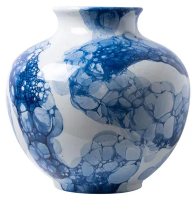 Produktbild von Heinen Delfts Blauw – Kugelvase Bubble Blue - handbemalt - 19 cm
