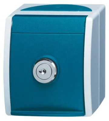 Produktbild von Busch-Jaeger 2083-0-0823, CEE 7/3, 2P+E, Blau, Weiß, IP44, 250 V, 16 A