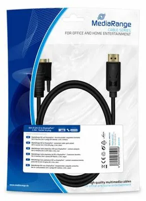 Obrázok produktu pre MediaRange MRCS131, 2 m, DisplayPort, DVI-D, Samec, Samec, Priamy