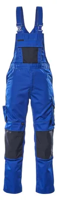 Image de Salopette Augsburg taille C48 bleu corbeau/noir 65%.polyester/35% CO MASCOT