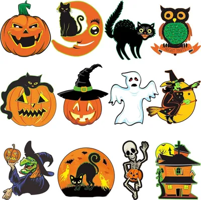 Obrázek produktu pro Halloween hororová nálepka na okno - SPOOKCLINGS karikatura