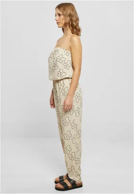 Image de Urban Classics Ladies Viscose Bandeau Jumpsuit softseagrassflower - M