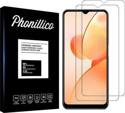Produktbild von Hartglas für Realme C31 4G [2 Stück] Displayschutzfolie Screen Protector Film Anti-Kratzer Glas Resistant Phonillico®