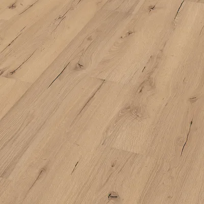 Produktbild von Meister | 2,55 m² | Risseiche Hell 6258 8,5 mm Laminatboden, Landhausdiele LC 55 S, 1 Stab Format, Klickverbindung Multiclic, Fugenlos, Porenstruktur, HDF Trägerplatte