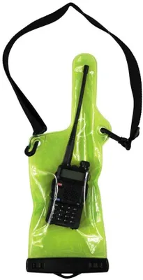 Obrázek produktu pro Voděodolné pouzdro s nastavitelným řemínkem - Pouzdro na rádio/walkie-talkie - Voděodolné pouzdro na walkie-talkie - Přenosné rádio, voděodolné pouzdro - Voděodolné pouzdro, vhodné do deště - Pouzdro, sáček - Vhodné pro použití v dešti, při plavání, ve vodních parcích - Průhledné, zelené