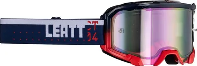 Zdjęcie produktu dla Gogle motocrossowe Leatt Velocity 4.5 Iriz CT, niebieskie/różowe, jeden rozmiar