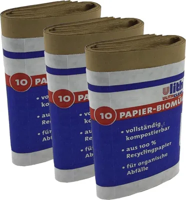 Produktbild von 30 x Papier-Biobeutel 10 Liter