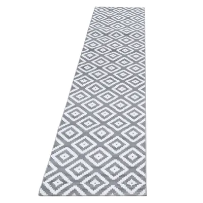 Immagine prodotto di Plus Rhombus tappeto pelo corto runner 80x300cm grigio