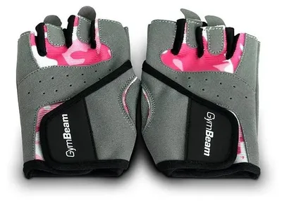 Produktbild von GymBeam - Fitnesshandschuh für Frauen Camo Pink S