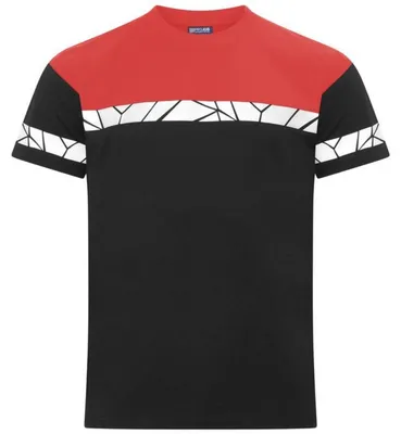 Image de Projob - T-shirt pour hommes "7001" (référence ET1037) (Taille M) (Noir/Rouge)
