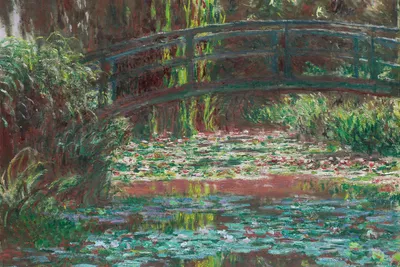 Produktbild von Plakat 30x20cm Seerosen-Teich, Monet Vintage für das Wohnzimmer