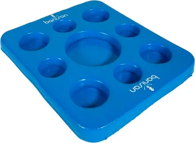 Produktbild von Banisan Kool Tray Schwimmtablett Getränkehalter für Whirlpools mit Spielbrett blau
