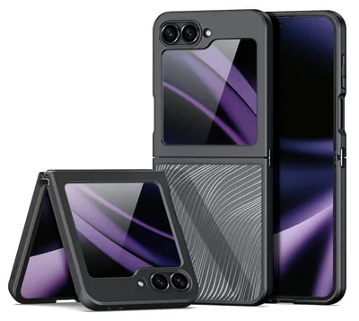 Produktbild von Für Samsung Galaxy Z Flip7 FE / Flip6 5G Aimo Series TPU / PC Frosted Feel Schutz Hülle Case Schwarz