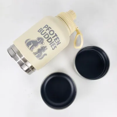 Produktbild von Hundenapf Edelstahl 3-in-1 Trinkflasche