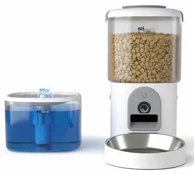 Obrázok produktu pre Automatický dávkovač granúl a miska pre mačky a malé psy Eziclean® Nutribot Cam+ Ultra (3L/5L)