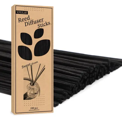 Rotan-Duftstäbchen, 100 Stück, 25,4 cm, Naturholz, Nachfüllpackung