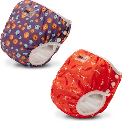 Produktbild von Bambinex - Schwimmwindel/Trainingshose Lucky Purple + Bubble - XS