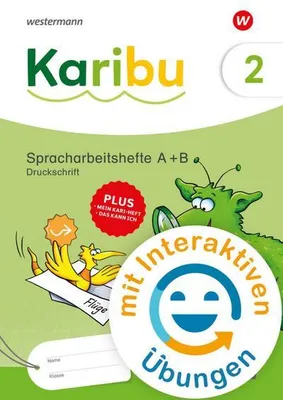 Immagine prodotto di Karibu. Spracharbeitshefte 2 Druckschrift mit interaktiven Übungen