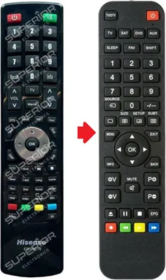 Produktbild von Ersatz Fernbedienung passend für Hisense ER-00016 / ER00016