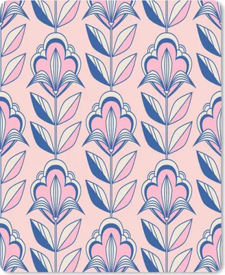 Produktbild von MuchoWow® Mauspad Mousepad Retro - Design - Blumen 19x23 cm - Mousepads - Maus Mat - Pad - Mausunterlage - Mauspads - Spielen