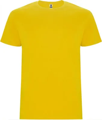 Produktbild von Roly CA6681 | Stafford T-Shirt - Doppellagiger Rundhalskragen - Farbe: Yellow 03 - Größe: XXL