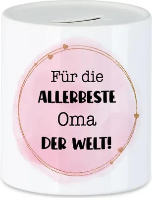 Produktbild von Für die allerbeste Oma der Welt Spardose Stiefoma Weihnachten Muttertag Geburtstag Geschenk