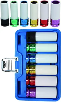 Produktbild von BGS 7307 Kraft-Schoneinsatz-Set, 12,5 (1/2), 6-tlg.