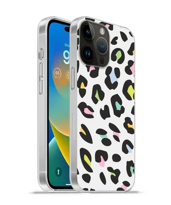 Produktbild von MuchoWow® Handyhülle Schutzhülle Hülle für Apple iPhone 14 Pro Max Pantherdruck - Farben - Schwarz Silikon Softcase Handy Hülle - Hardcover
