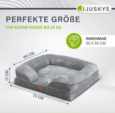 MIHIKK Orthopädisches Hundebett Wasserdicht – 107,7x73,7 Cm, Mit Abnehmbarem Bezug Und Rutschfester Unterseite