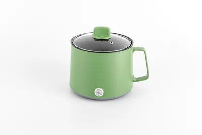 Image de 1.7L Cuisinière portable Pot anti-adhésif multicuiseur électrique avec double contrôle de puissance pour Stir Fry, steak, pâtes, Ramen cuiseur dortoir