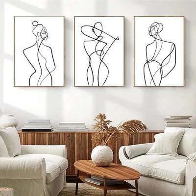 Immagine prodotto di Uniqoos® Set di 3 poster astratti, formato 40 x 60 cm – tela di alta qualità, resistente ai raggi UV, impermeabile, con bordo bianco di 1 cm – quadri decorativi per soggiorno e camera da letto